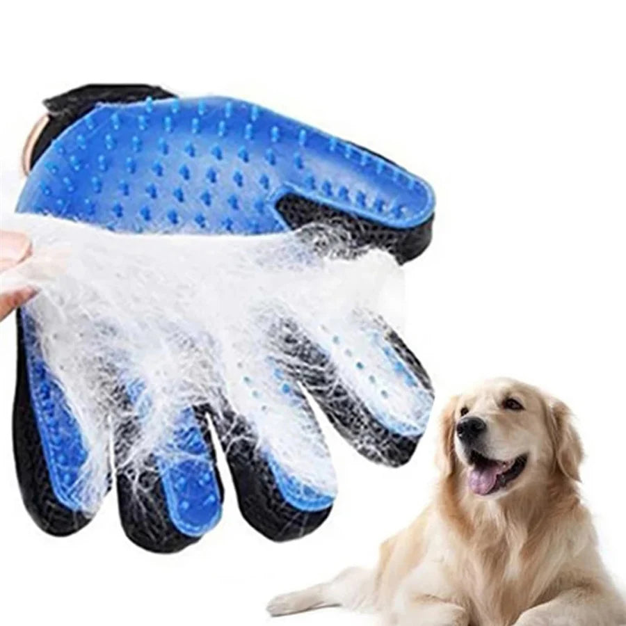 Pet Hair Remover Shower Gloves Puppy Cats Bath Brush