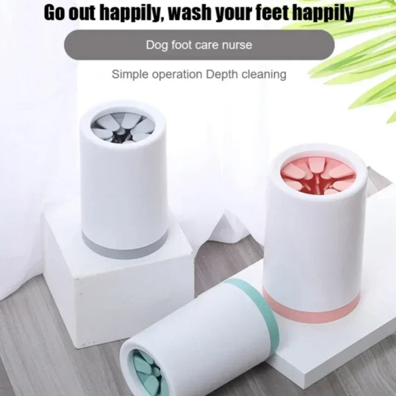 Automatic Pet Foot Washer Cup Silicone Soft Foot Cup