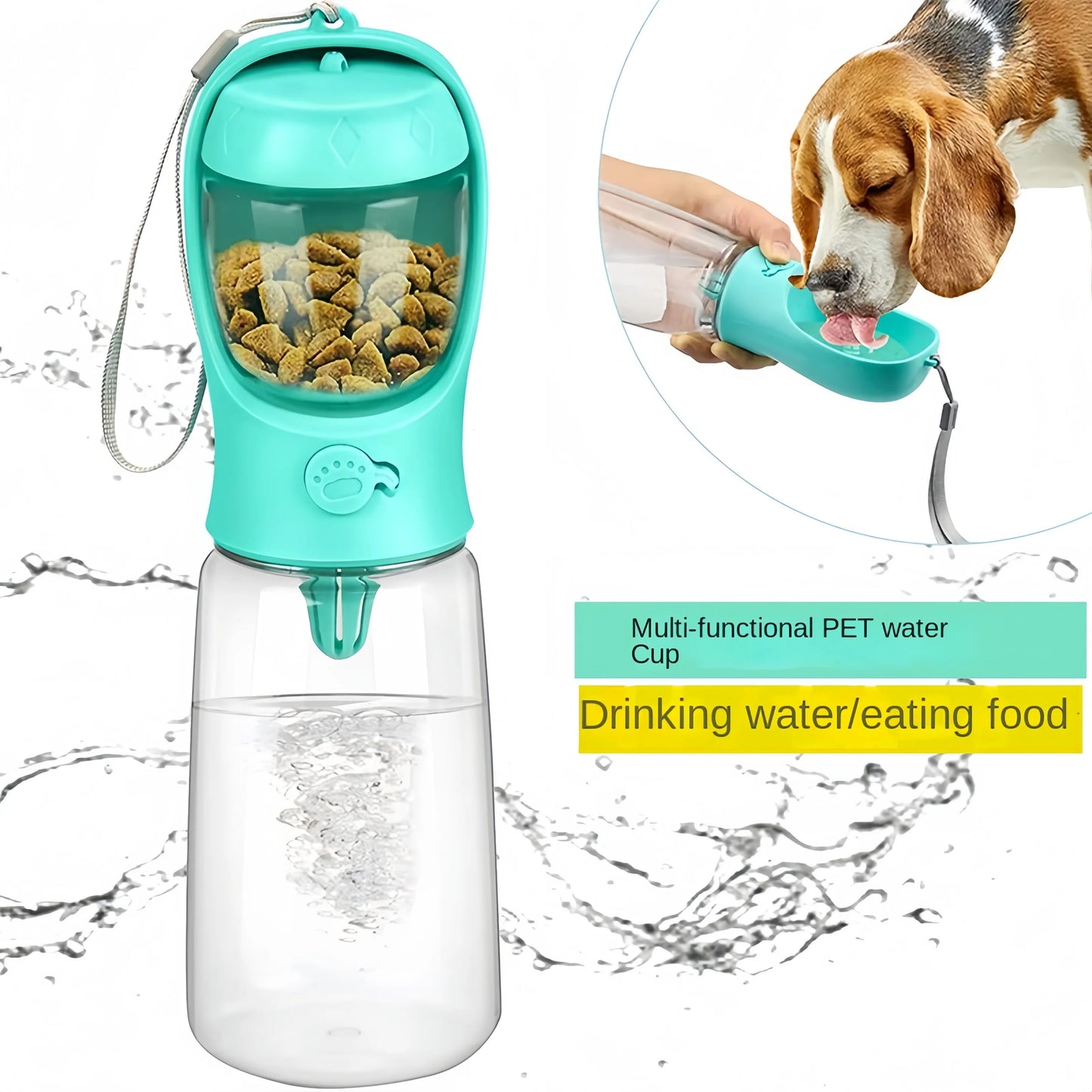 Pets Water Bottle Portable Food Grade Material Dog Cat
