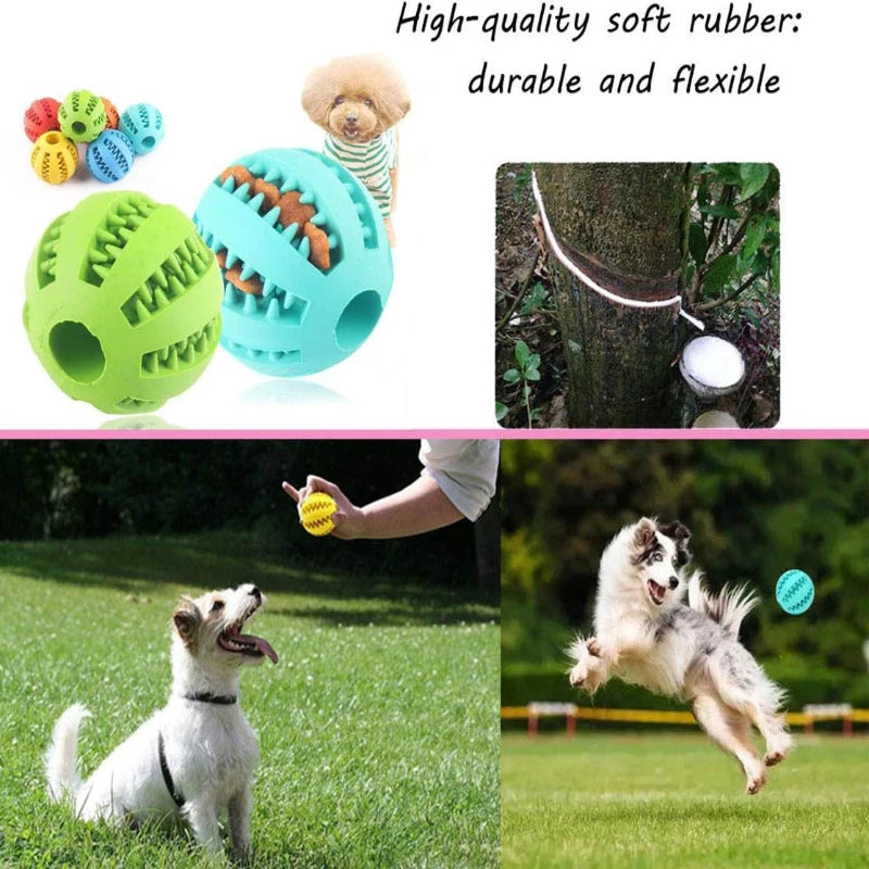 Dog Toy Ball Interactive Rubber Balls Puppy Chewing