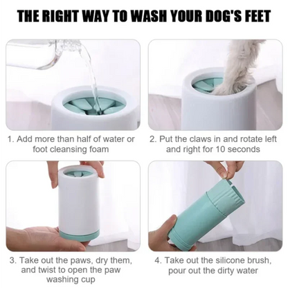 Automatic Pet Foot Washer Cup Silicone Soft Foot Cup