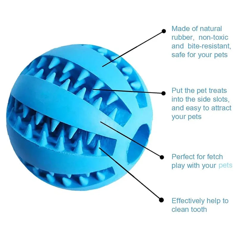 Dog Toy Ball Interactive Rubber Balls Puppy Chewing