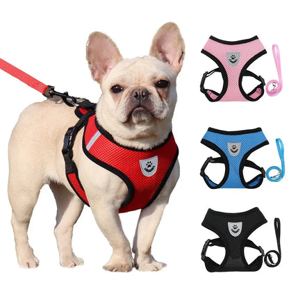Summer Cat Dog Harness Lead Leash Adjustable Vest